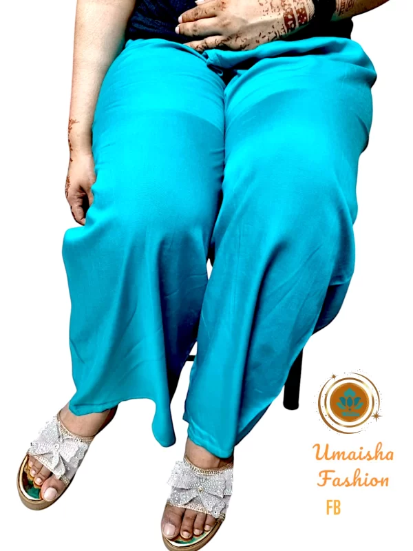 Regular Wear Comfortable Solid Color Palazzo for Woman - Image 3