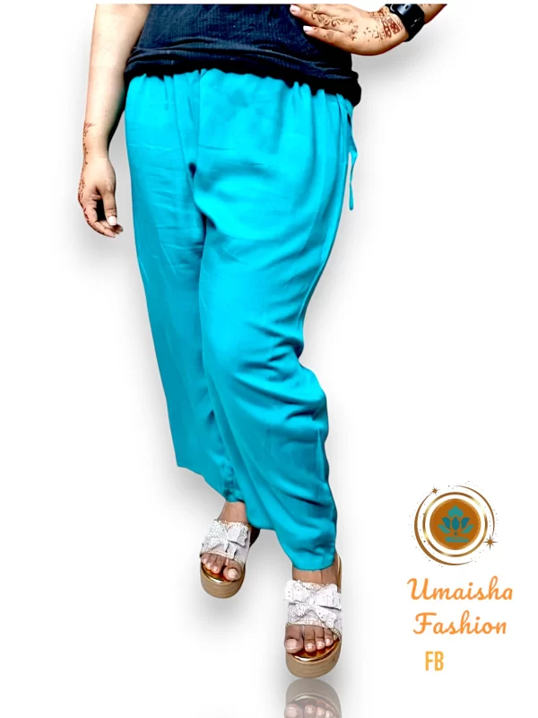 Regular Wear Comfortable Solid Color Palazzo for Woman - Image 4