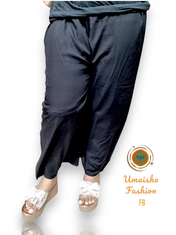 Regular Wear Comfortable Solid Color Palazzo for Woman. - Image 4