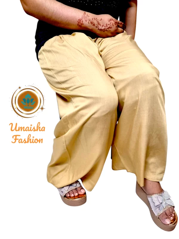Regular Wear Comfortable Solid Color Palazzo for Woman.