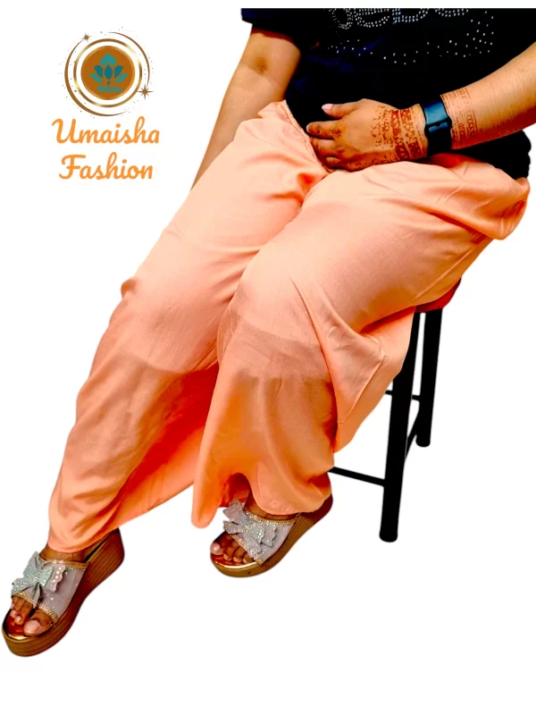Regular Wear Comfortable Solid Color Palazzo for Woman.