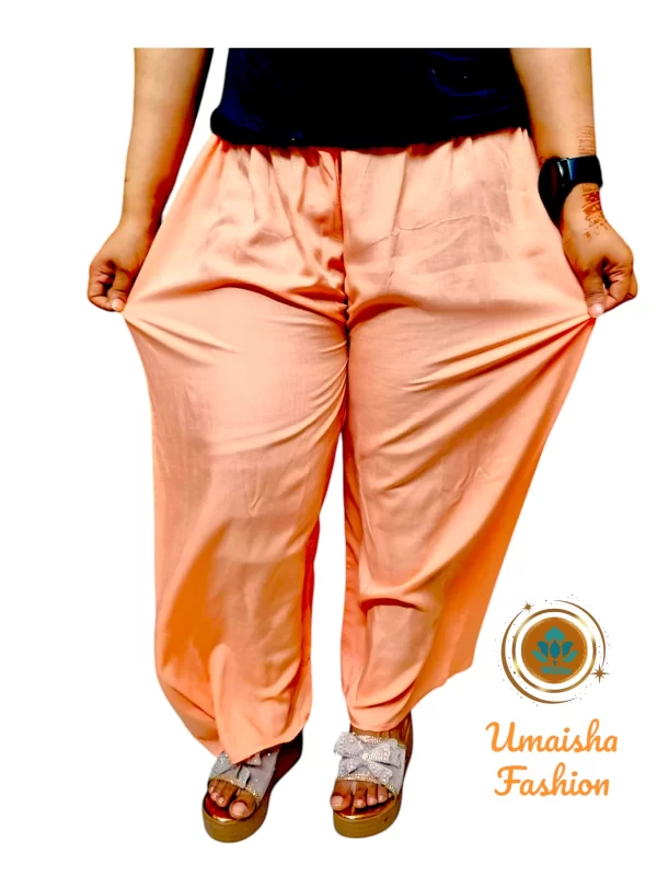 Regular Wear Comfortable Solid Color Palazzo for Woman. - Image 4