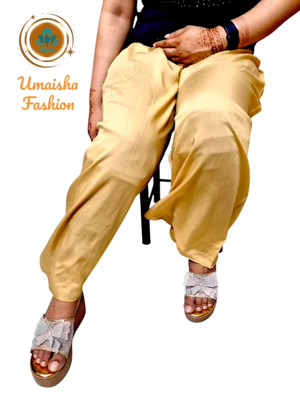 Regular Wear Comfortable Solid Color Palazzo for Woman. - Image 4