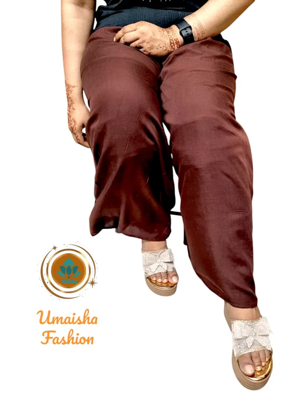 Regular Wear Comfortable Solid Color Palazzo for Woman. - Image 2