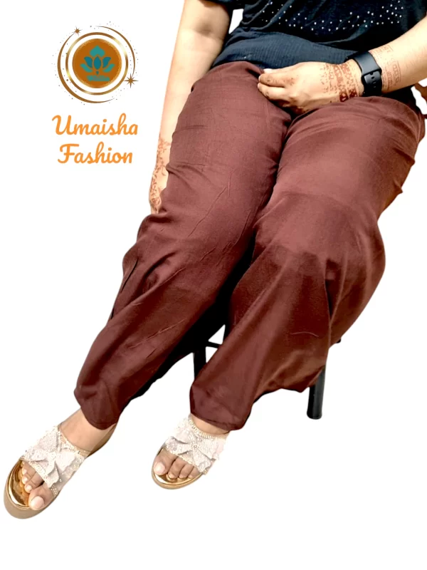 Regular Wear Comfortable Solid Color Palazzo for Woman.