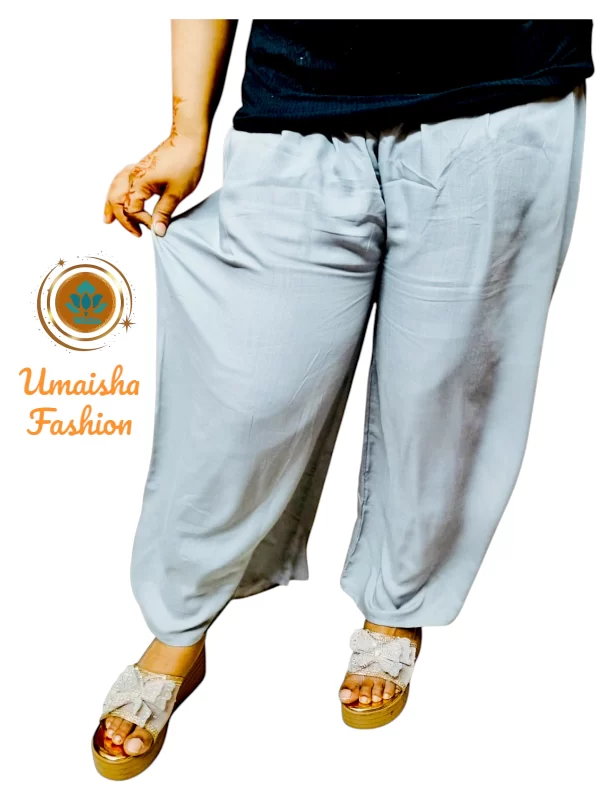 Regular Wear Comfortable Solid Color Palazzo for Woman. - Image 3