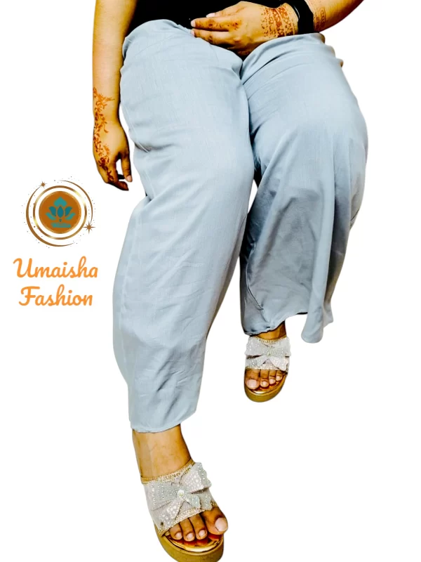 Regular Wear Comfortable Solid Color Palazzo for Woman. - Image 4