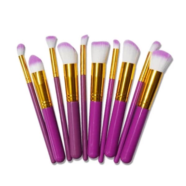 Kabuki Professional Makeup Brush Set - 10 pcs . - Image 4
