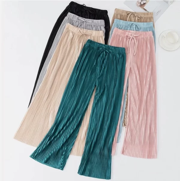 Soft & Stretchable China Linen Palazzo For Women . - Image 3
